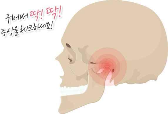 귀에서 딱! 딱! 증상을 체크하세요! — 턱관절 통증 부위